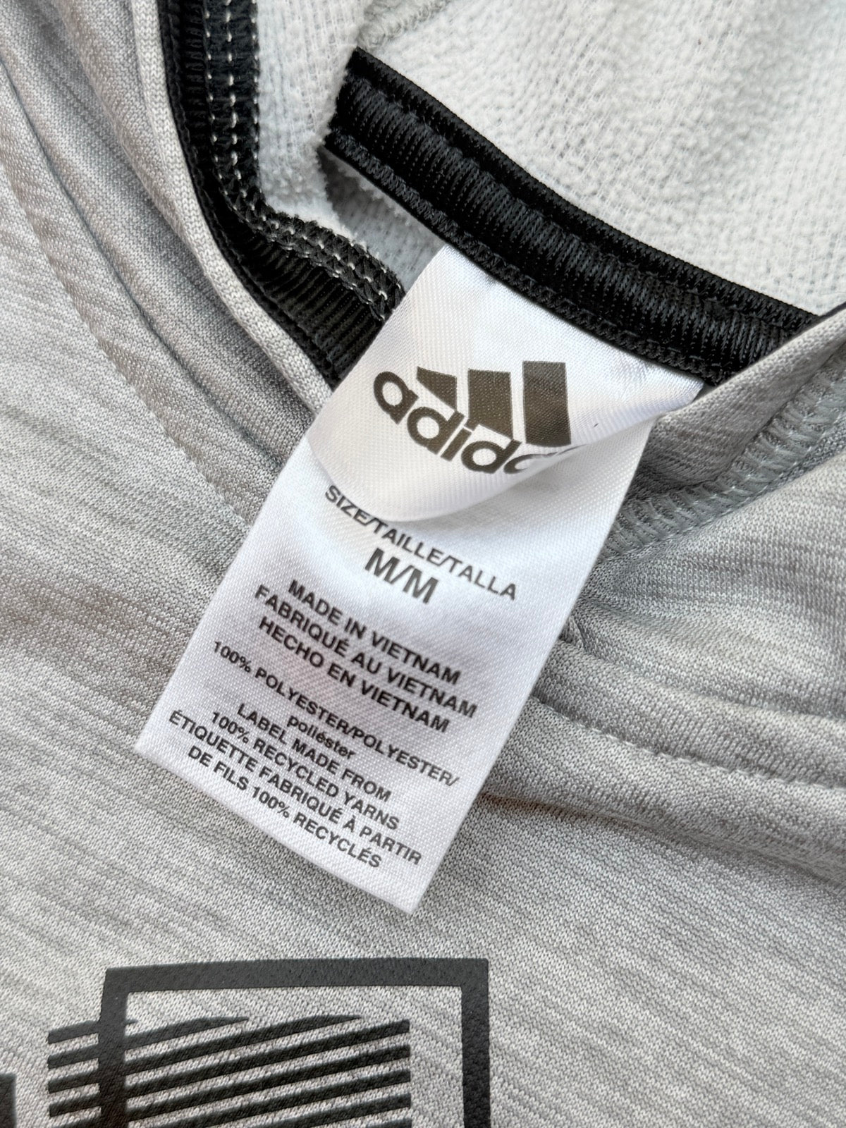Adidas Gray Graphic Hoodie Size 11-12