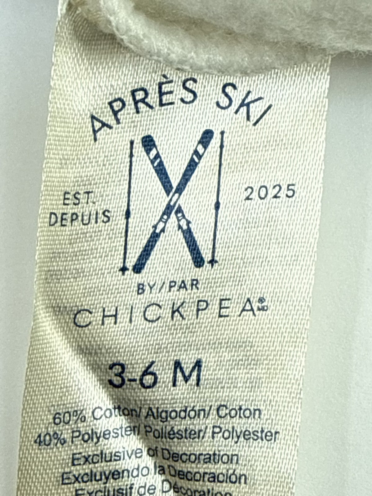 Chickpea Après Ski Club Sweatshirt 3-6M