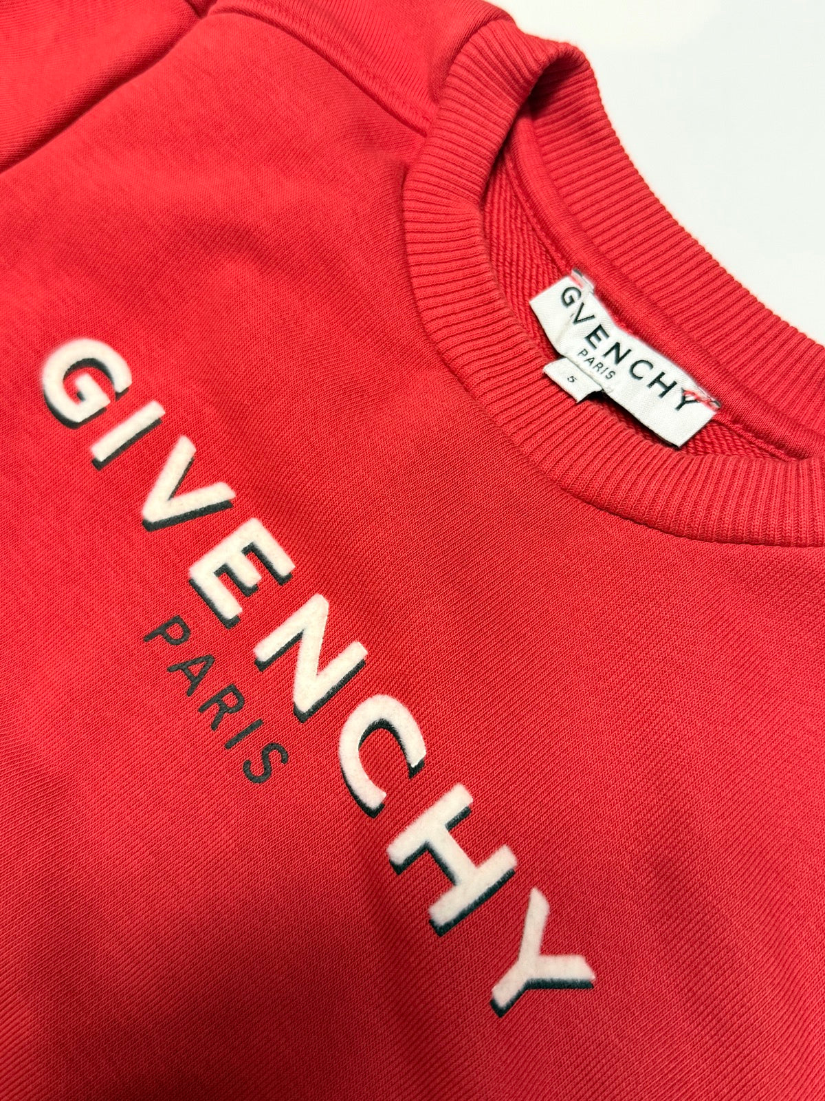 Robe Sweat Givenchy Rouge Taille 5 Ans