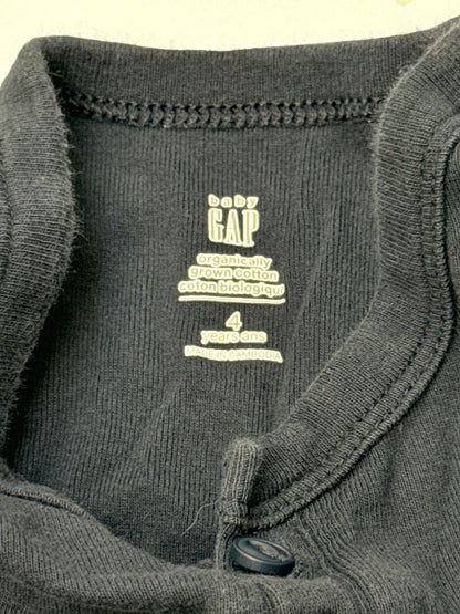 Baby Gap Navy Plaid Pajama Set 4T