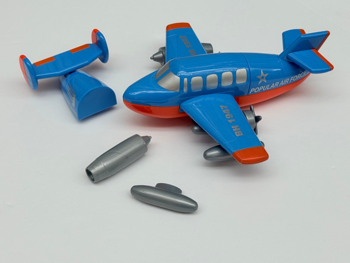 Blue Transforming Toy Airplane BH 1947