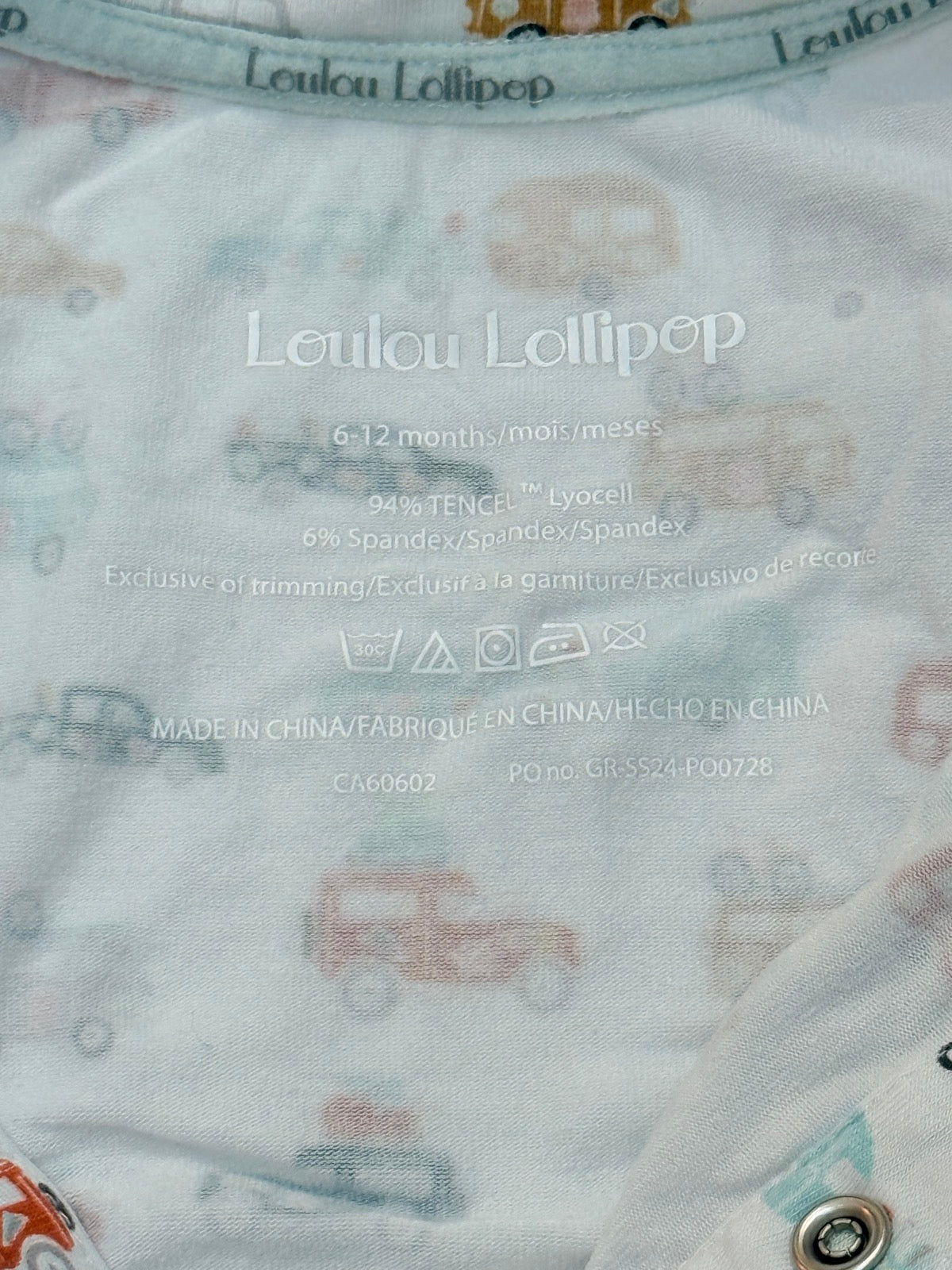 Loulou Lollipop Car Print Romper 6-12M