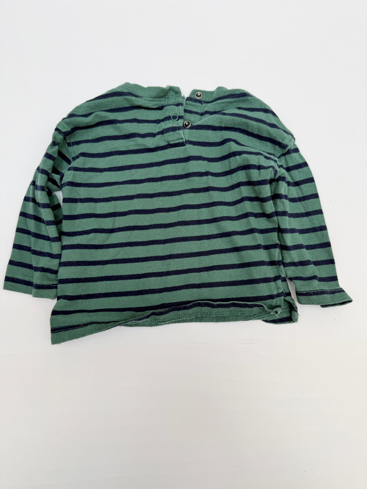 Baby Gap Striped Pocket Long Sleeve Shirt 6-12M