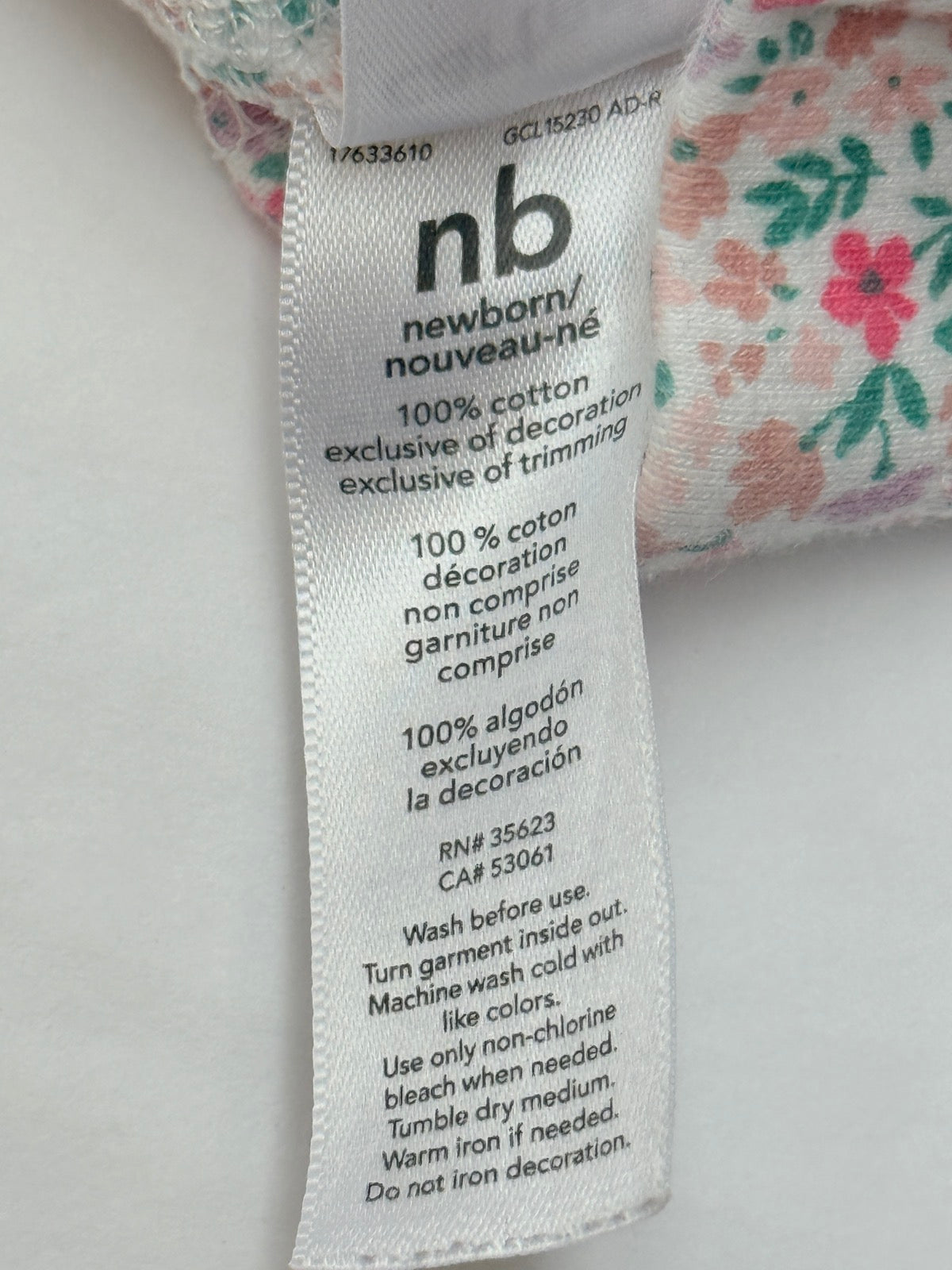 Carter's Floral Print Leggings Newborn