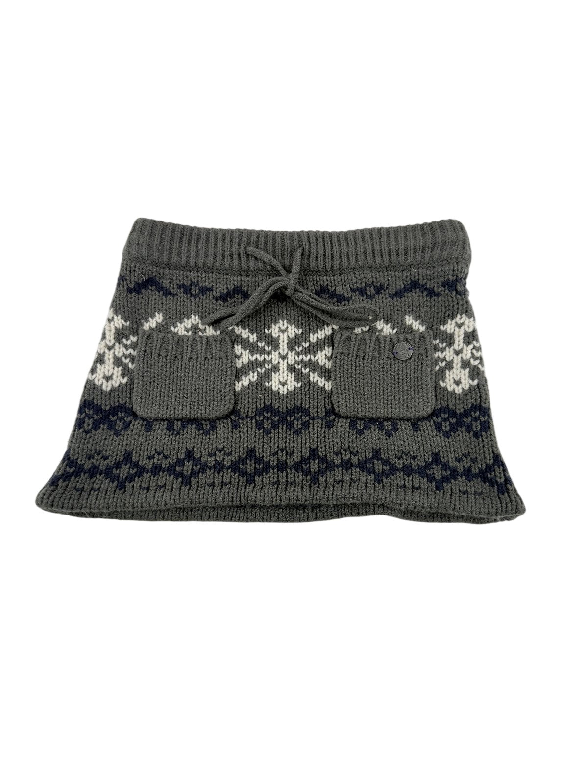 Mexx Gray Snowflake Knit Skirt Size 5-6