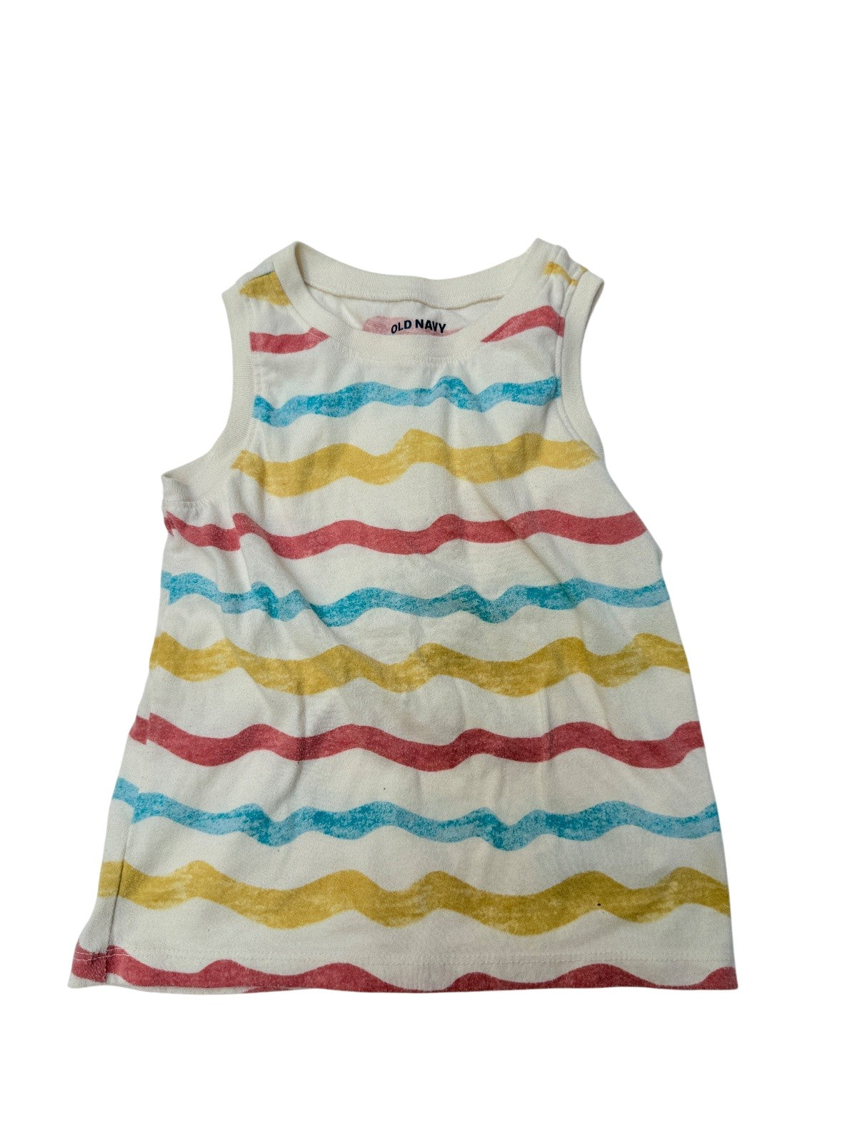 Old Navy Wavy Striped Tank 4T