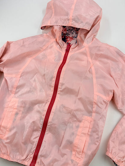 Zara Girls Reversible Butterfly Print Hooded Jacket Size 7/8