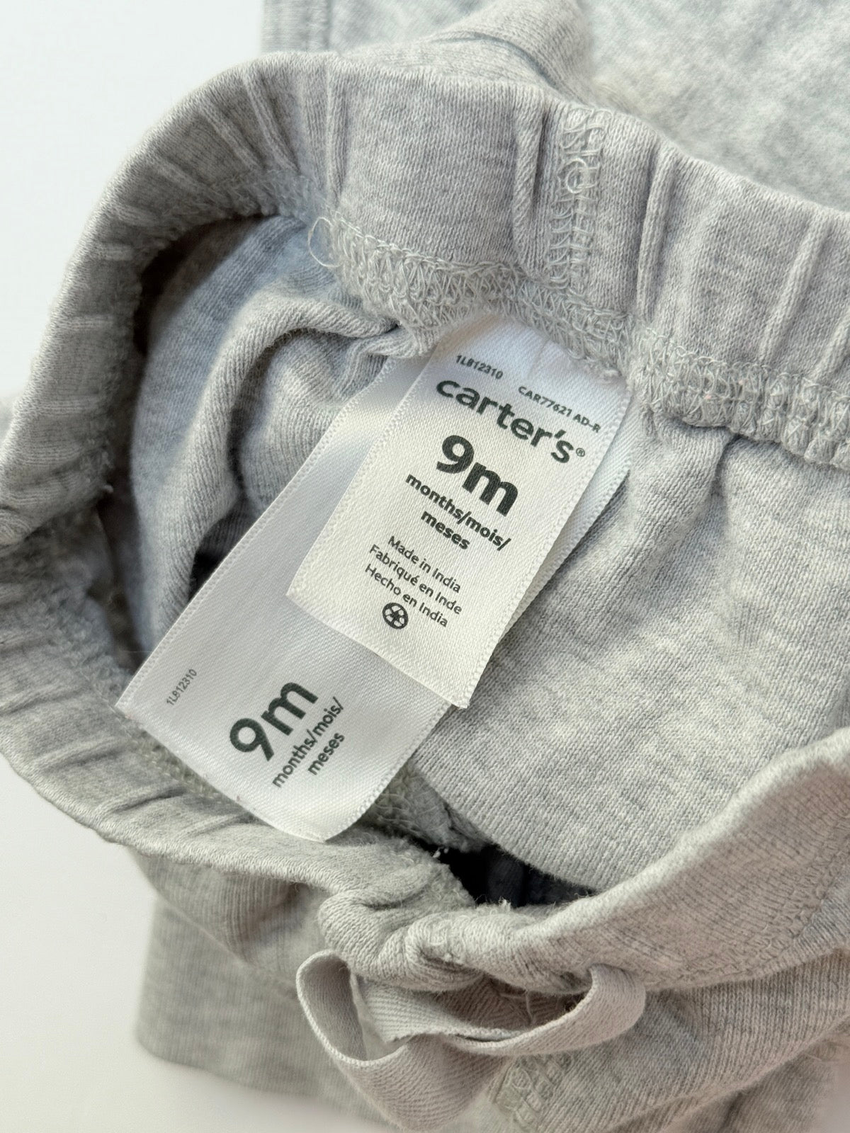 Kirkland Carter's Gray Onesie Pants Set 6-9M