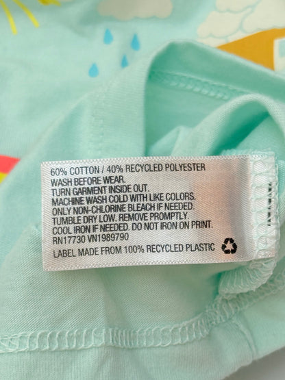 Cat & Jack Mint Rainbow Truck T-Shirt 2T