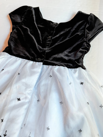 Jona Michelle Black Velvet Tulle Dress Size 10