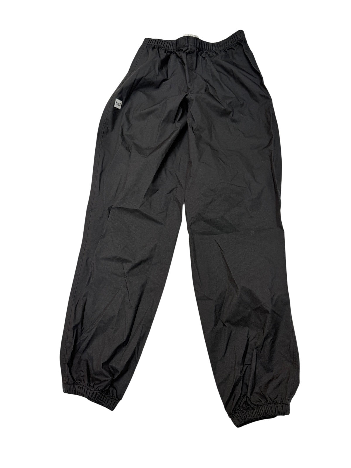 MEC Black Waterproof Rain Pants Youth 12
