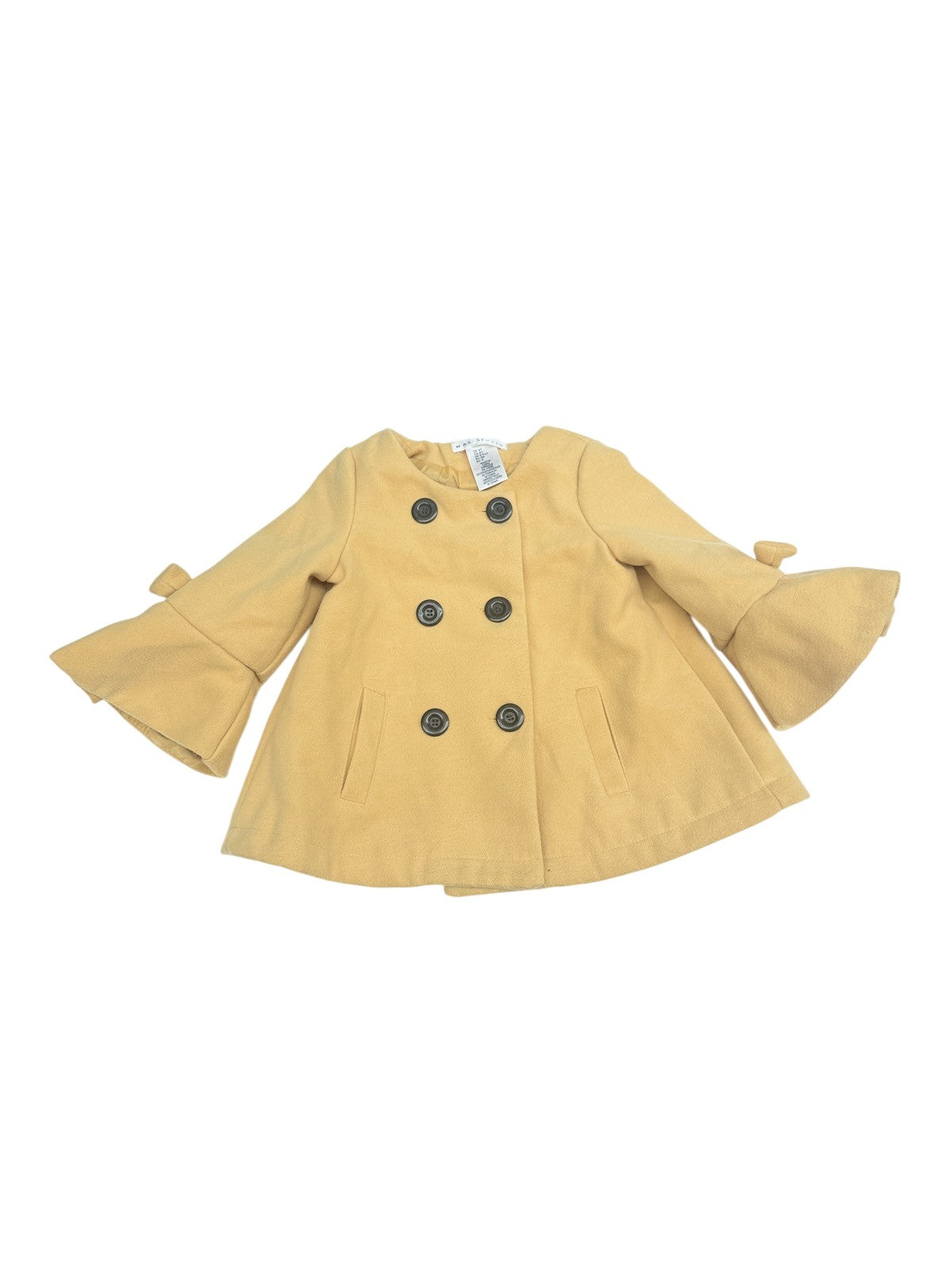 Max Studio Yellow Peacoat Girls 4T