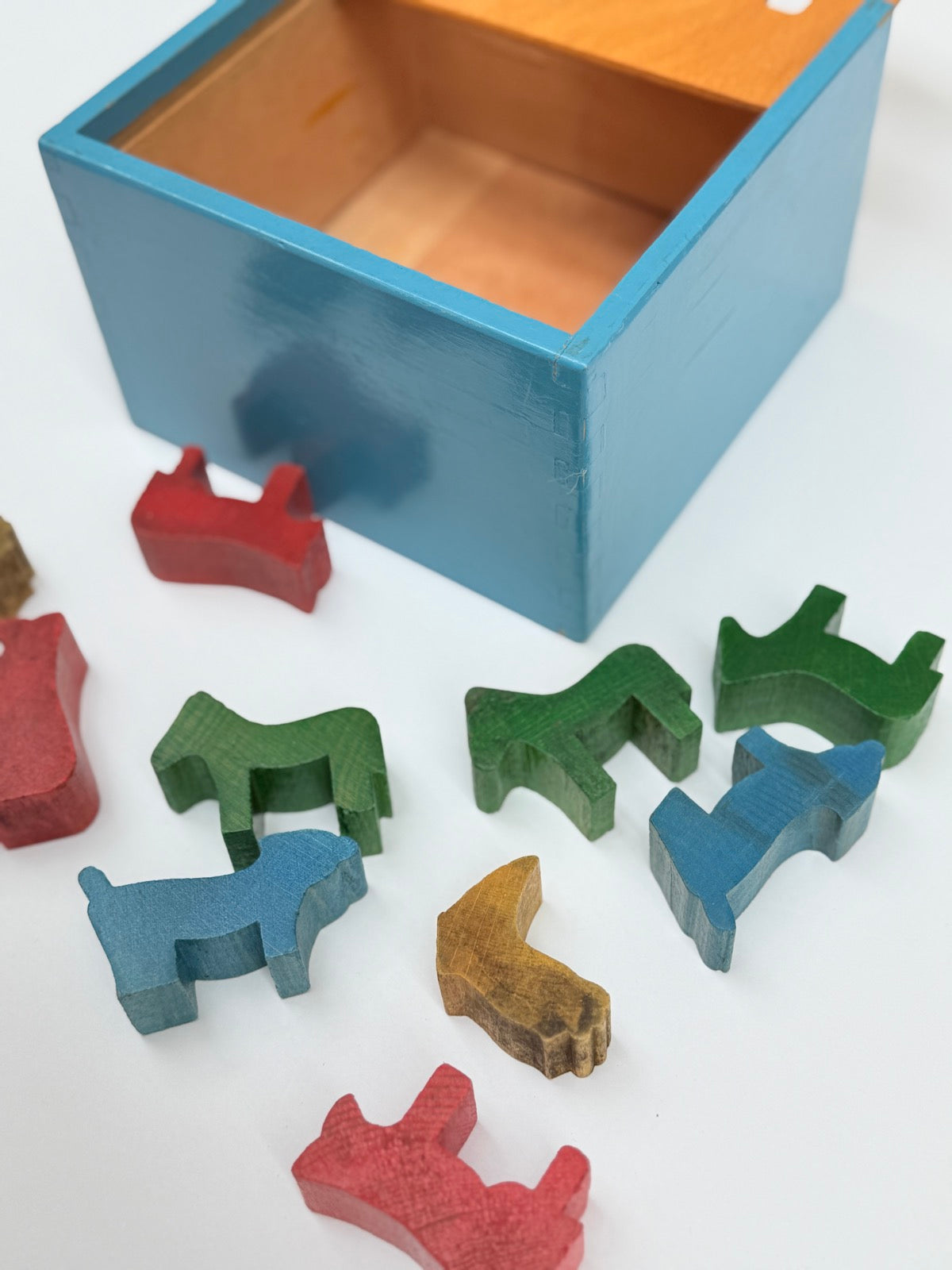 Wooden Animal Shape Sorter Puzzle Box