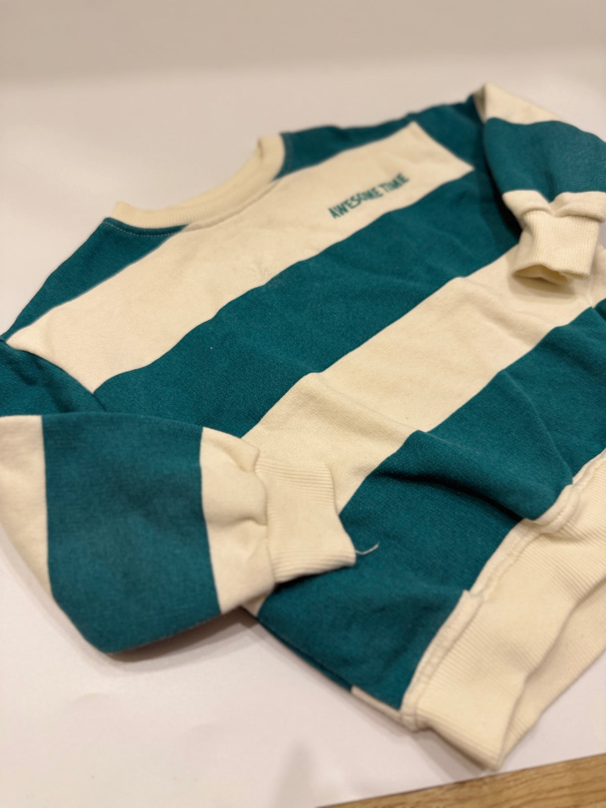 Zara Awesome Time Striped Sweatshirt 3T