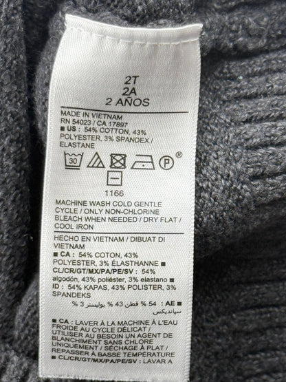 Old Navy Bear Fair Isle Hooded Sweater 2T