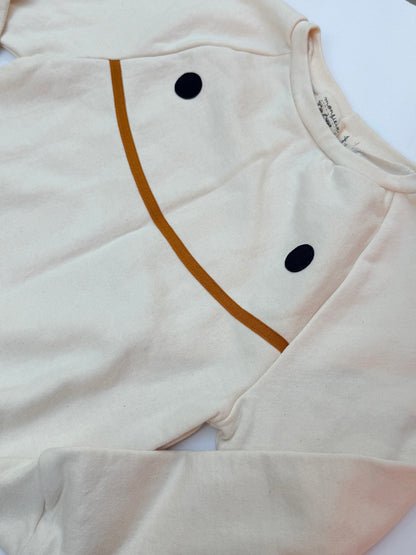 Monsieur Tse Tse Smiley Face Sweatshirt Size L