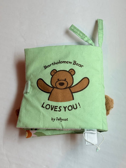 Jellycat Bartholomew Bear Loves You! Soft Book