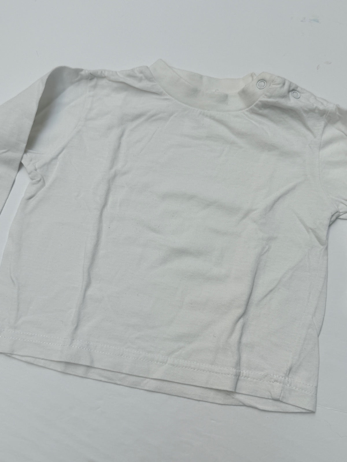 White Long Sleeve T-Shirt 18M