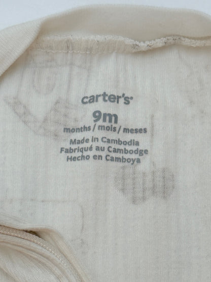 Carter's Farm Animal Print Footed Sleeper 9M