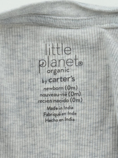 Little Planet Organic by Carter's Gray Ribbed Sleeper Newborn