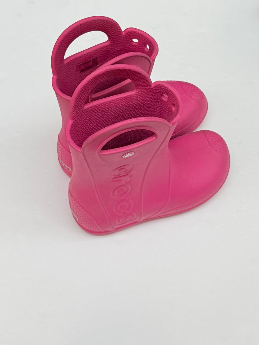 Crocs Handle It Pink Rain Boots