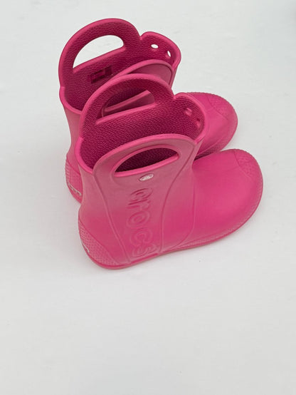 Crocs Handle It Pink Rain Boots