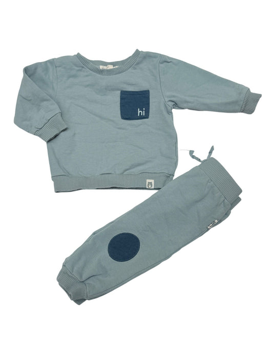 Rabbit Bear Organic Sweatsuit Set 6-9M