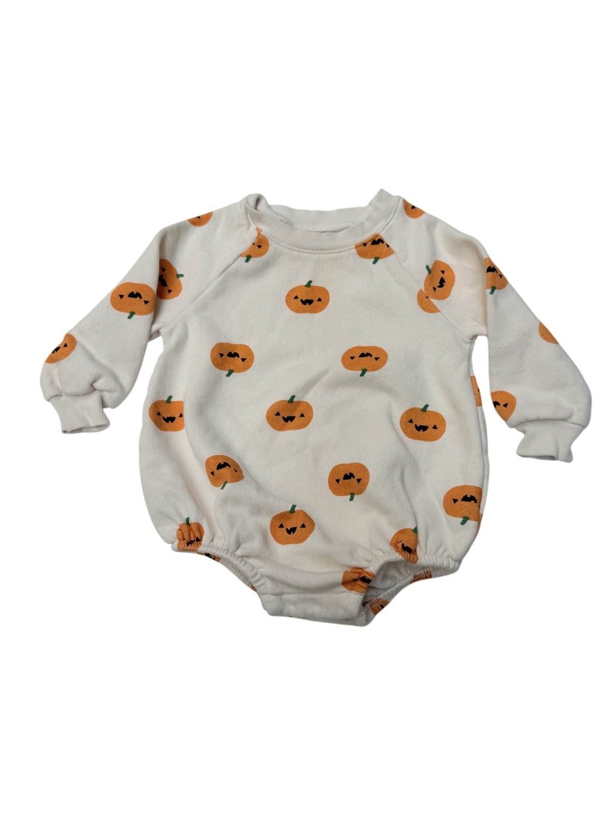 Old Navy Pumpkin Bubble Romper 12-18M