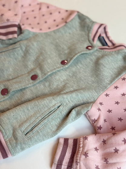 Lupilu Gray Pink Snap Romper Jacket