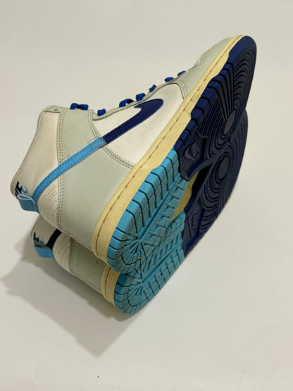 Nike Dunk High Gray Blue Kids Size 12C