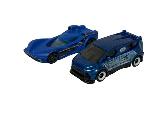 2pc Hot Wheels Blue Duo