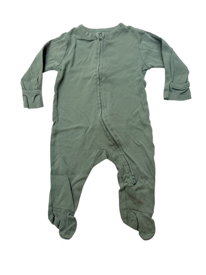 Old Navy Green Zip Footed Sleeper 3-6M