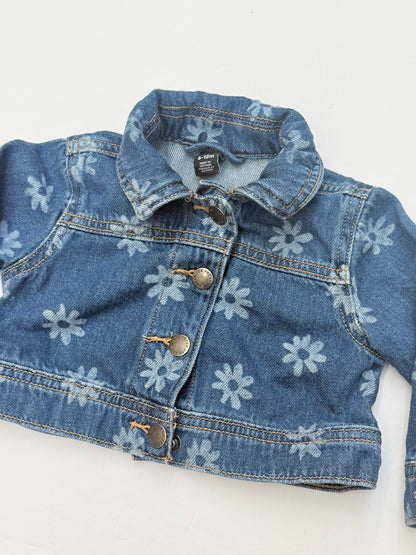 Joe Fresh Floral Denim Jacket 6-12M