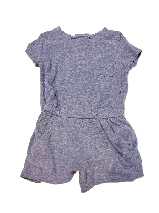 Old Navy Blue Heather Romper 12-18M