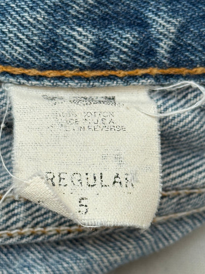 Vintage 1992 Levi's 501 Distressed Denim Jeans Kids Size 5