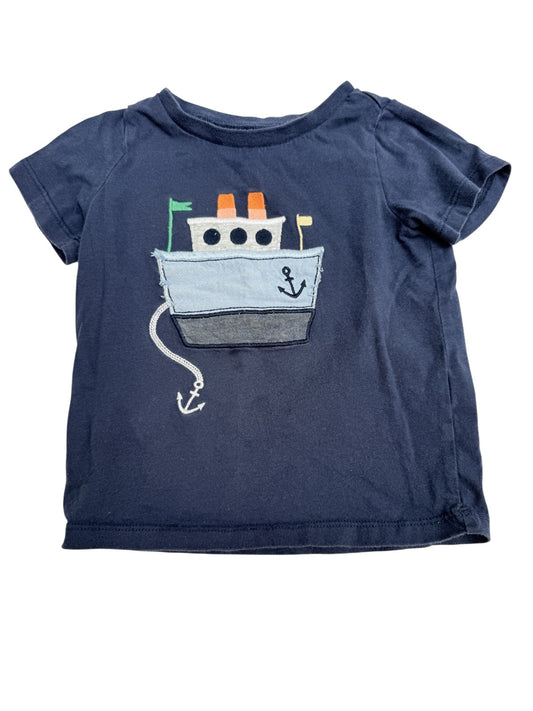 First Impressions Boat Applique T-Shirt 24M