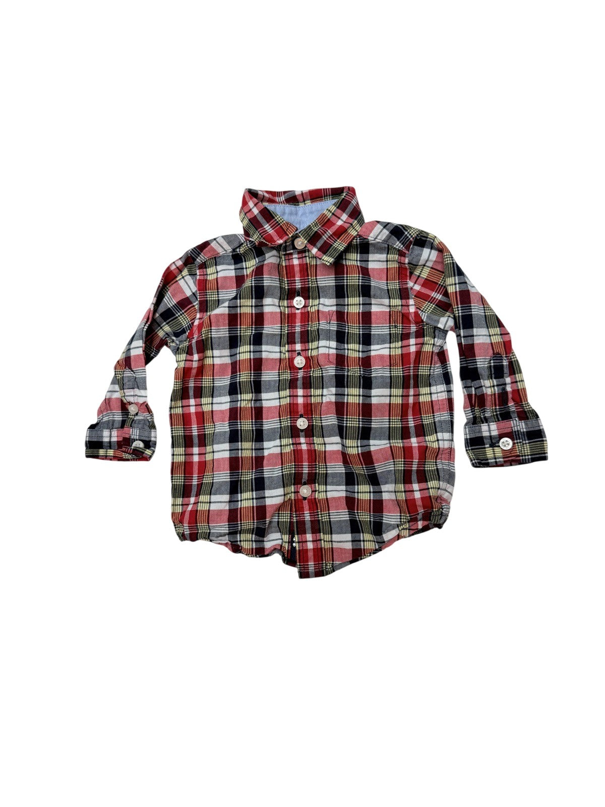 Janie and Jack Plaid Button-Up Shirt 6M