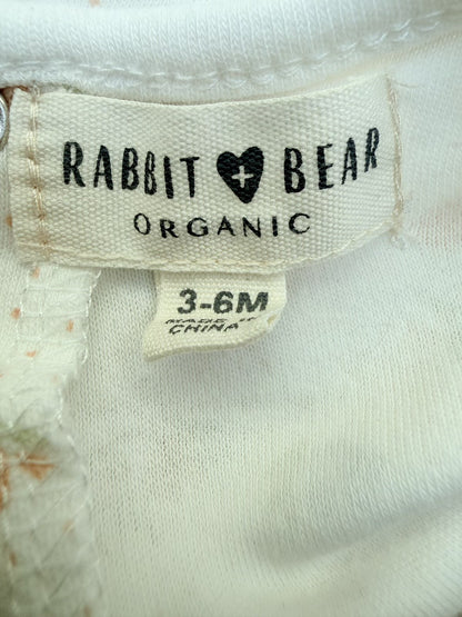 Rabbit + Bear Organic Floral Flutter Tee 3-6M