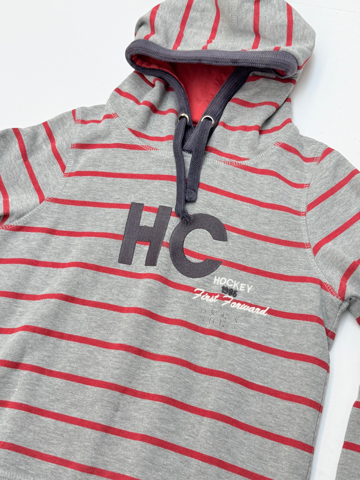 Buissonniere Hockey Striped Hoodie Size 10