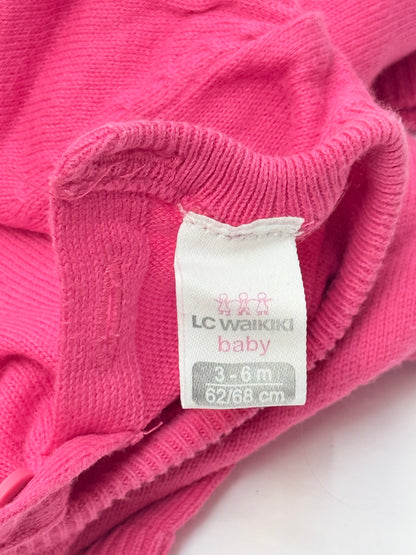 LC Waikiki Baby Pink Knit Sweater 3-6M