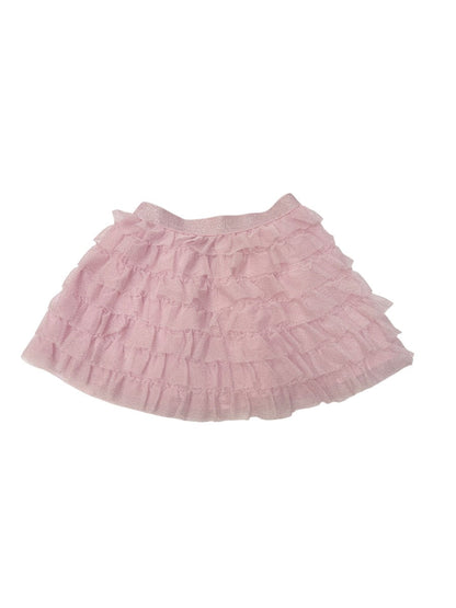 H&M Pink Glitter Tulle Ruffle Skirt 2-4Y