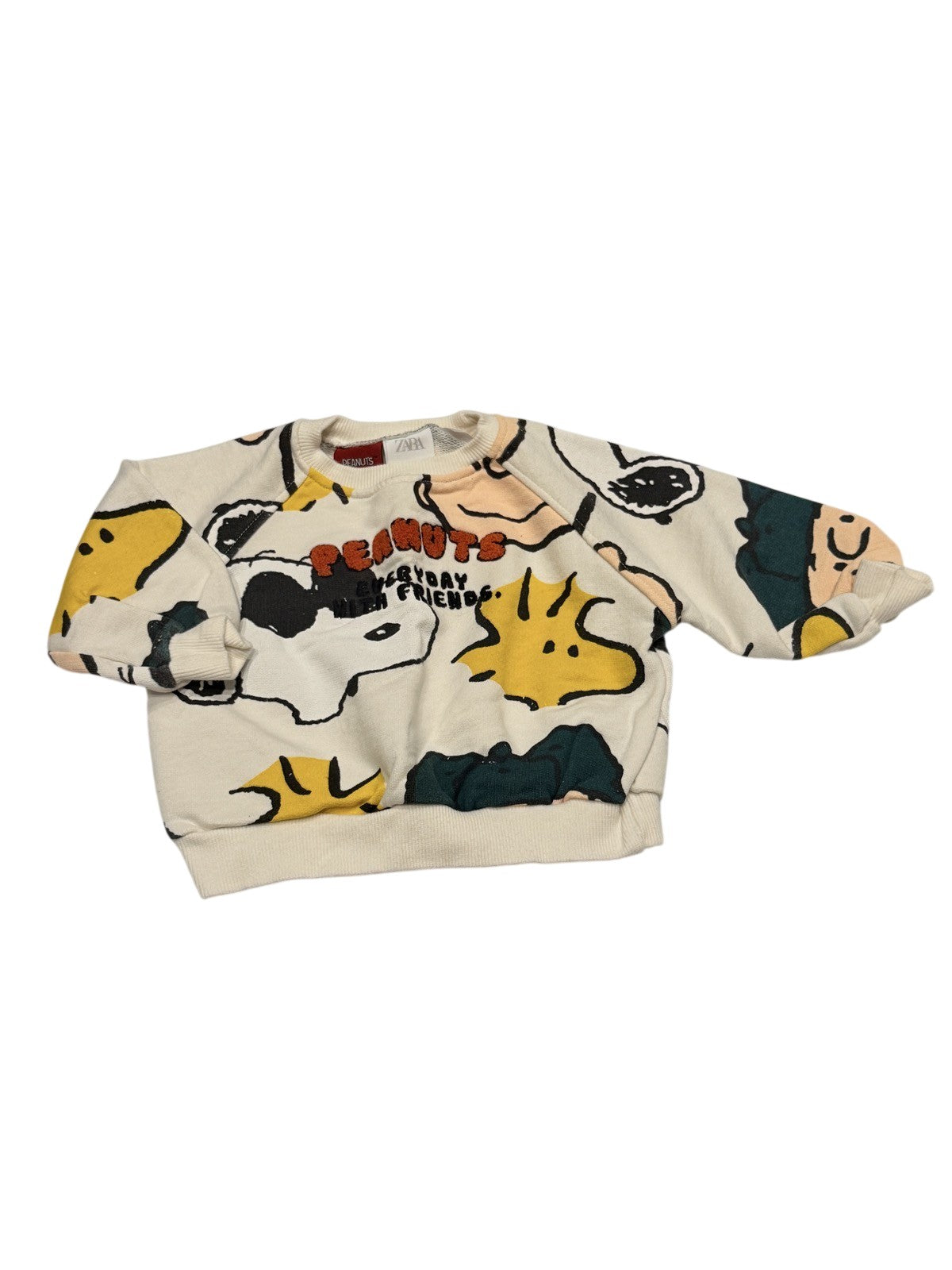 Zara Peanuts Snoopy Sweatshirt 9-12M