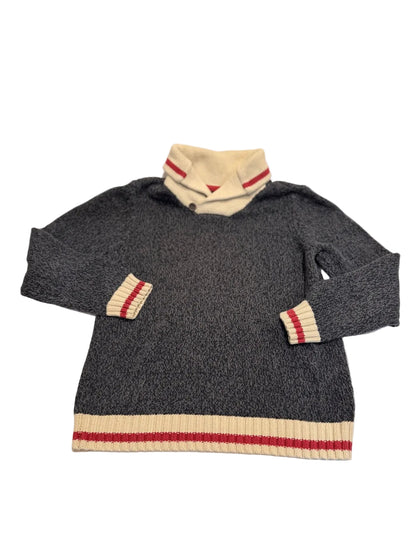 Roots Kids Gray Shawl Collar Sweater XL = 11-12Y