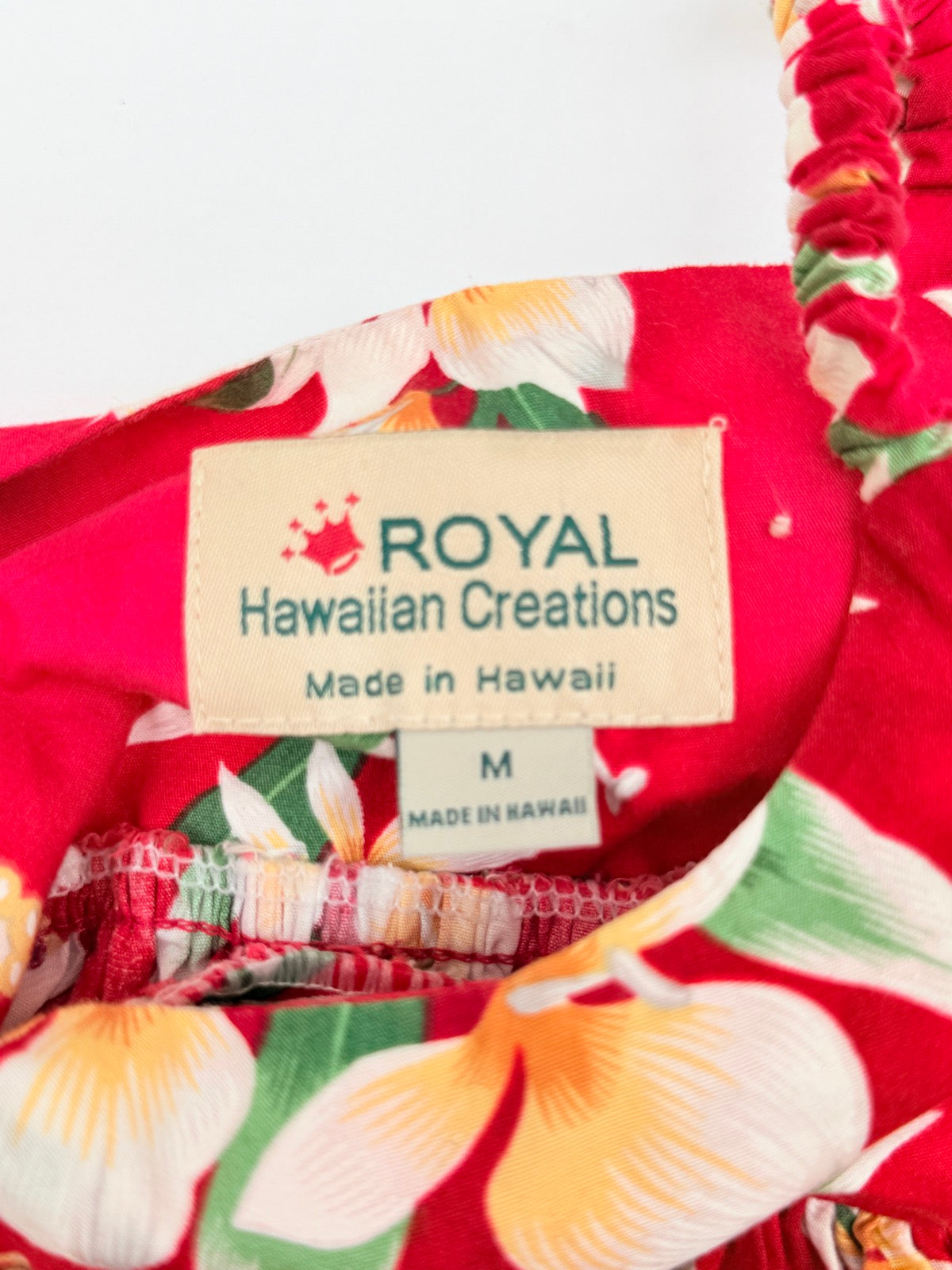 Royal Hawaiian Creations Red Floral Sundress Girls 6-12m