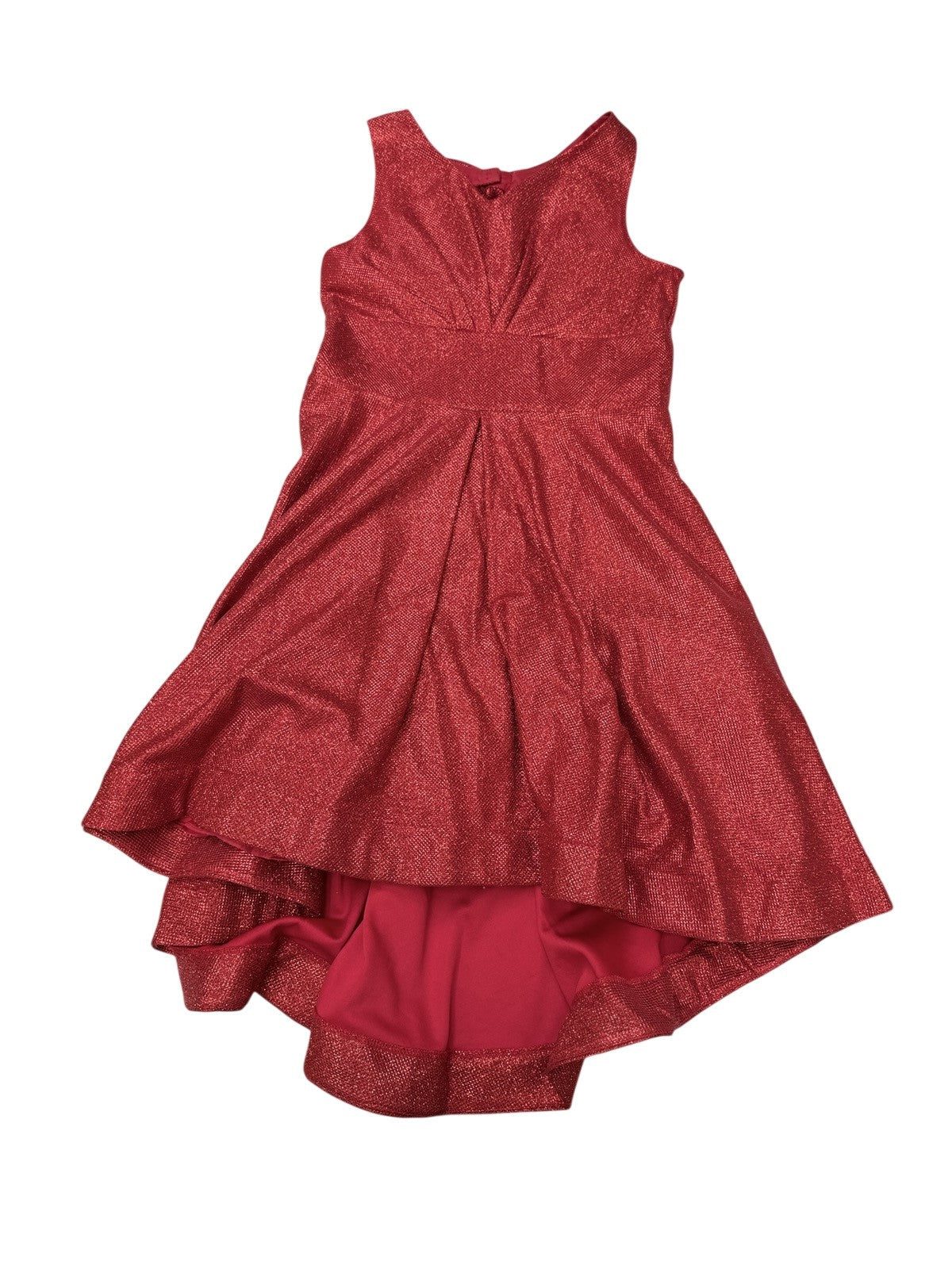 Iris & Ivy Red Glitter Bow Dress Size 12