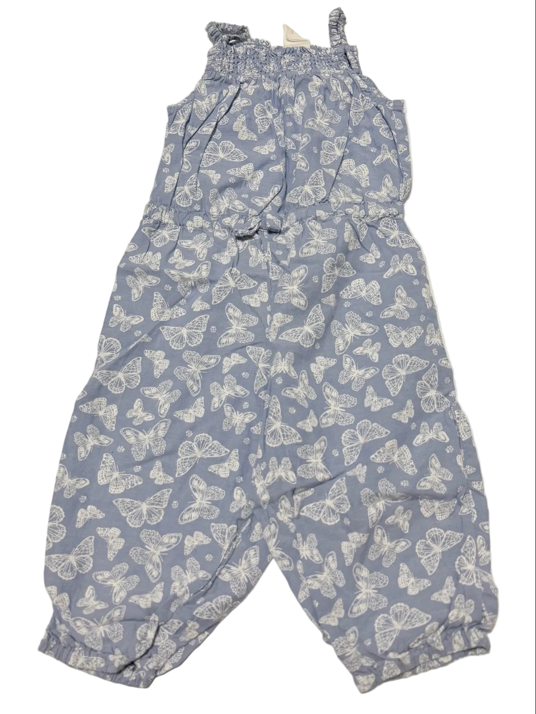 H&M Blue Butterfly Jumpsuit 9-12M