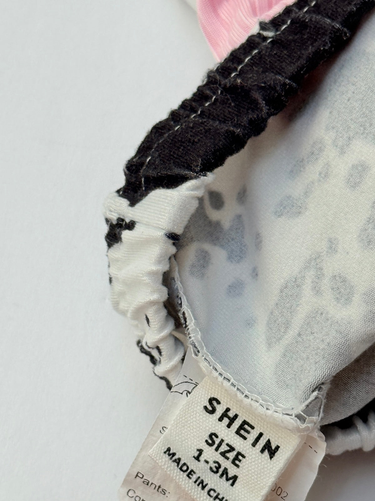 SHEIN Cow Print Bell Bottom Pants 1-3M