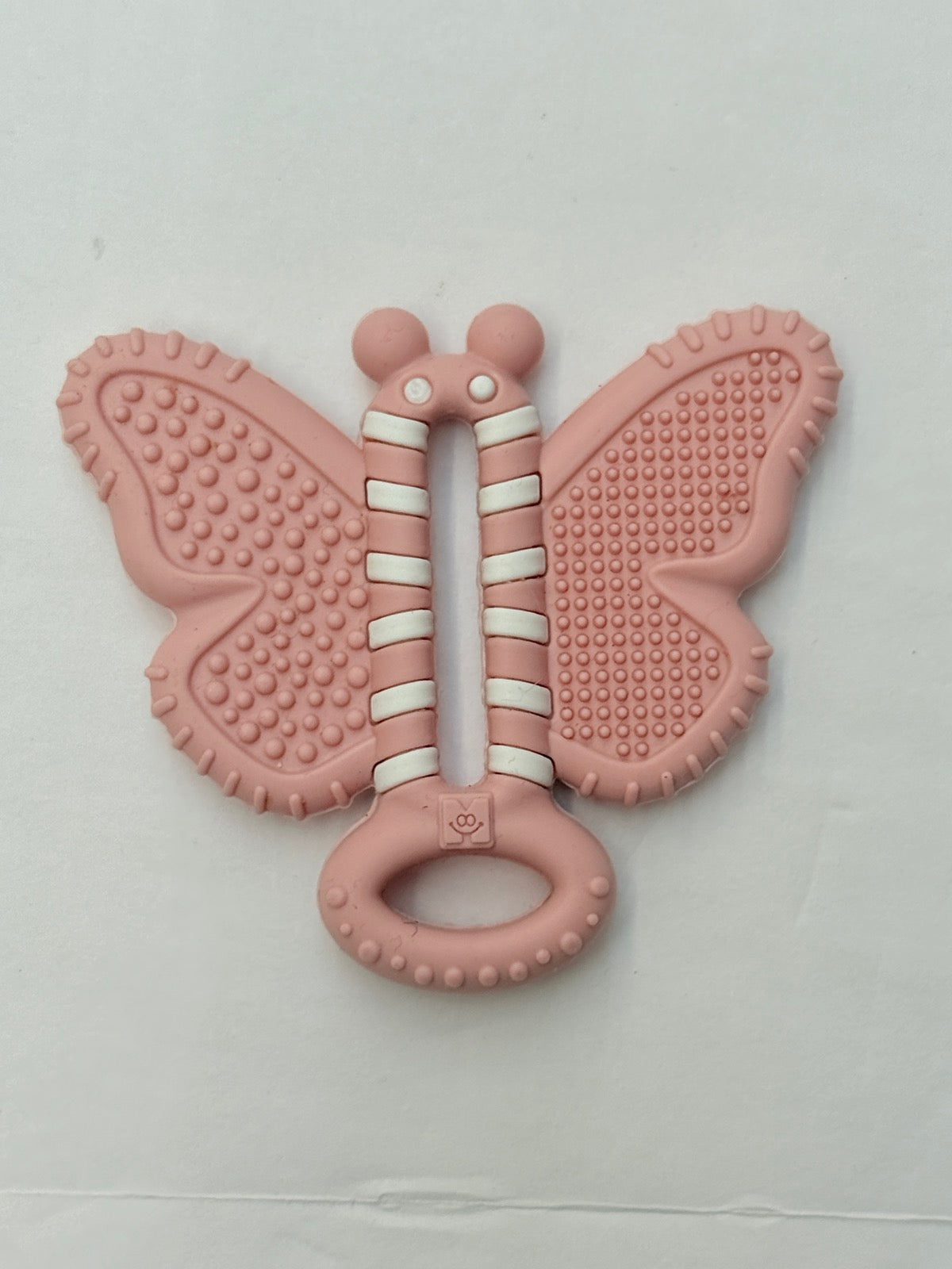 Pink Silicone Butterfly Teether Toy