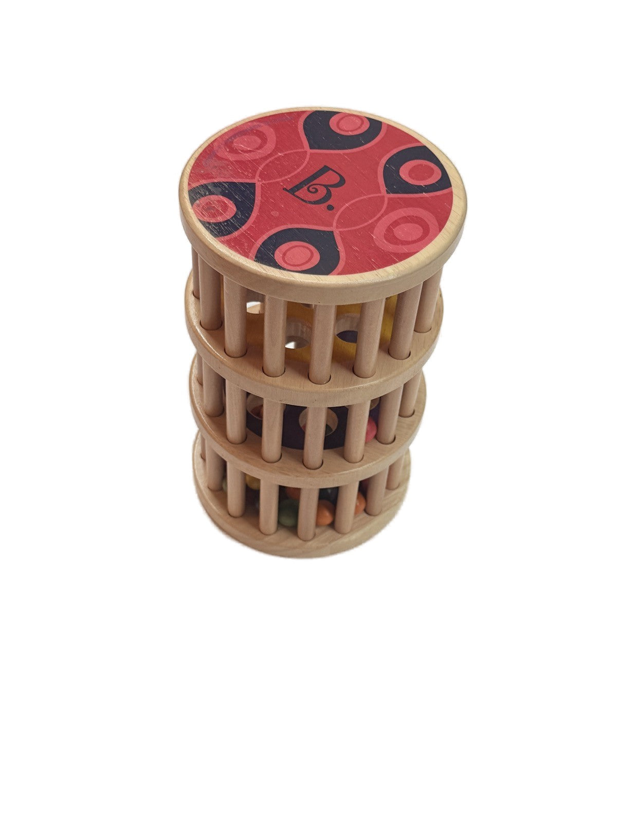 XXLG B. Toys Wooden Rain Stick Rattle