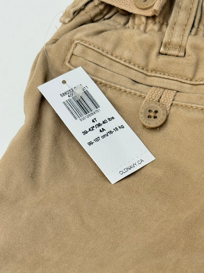 NWT - Old Navy Khaki Cargo Pants Size 4T
